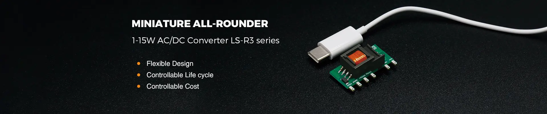 Miniature All-rounder, 3-10W AC/DC Converter LS-R3 series